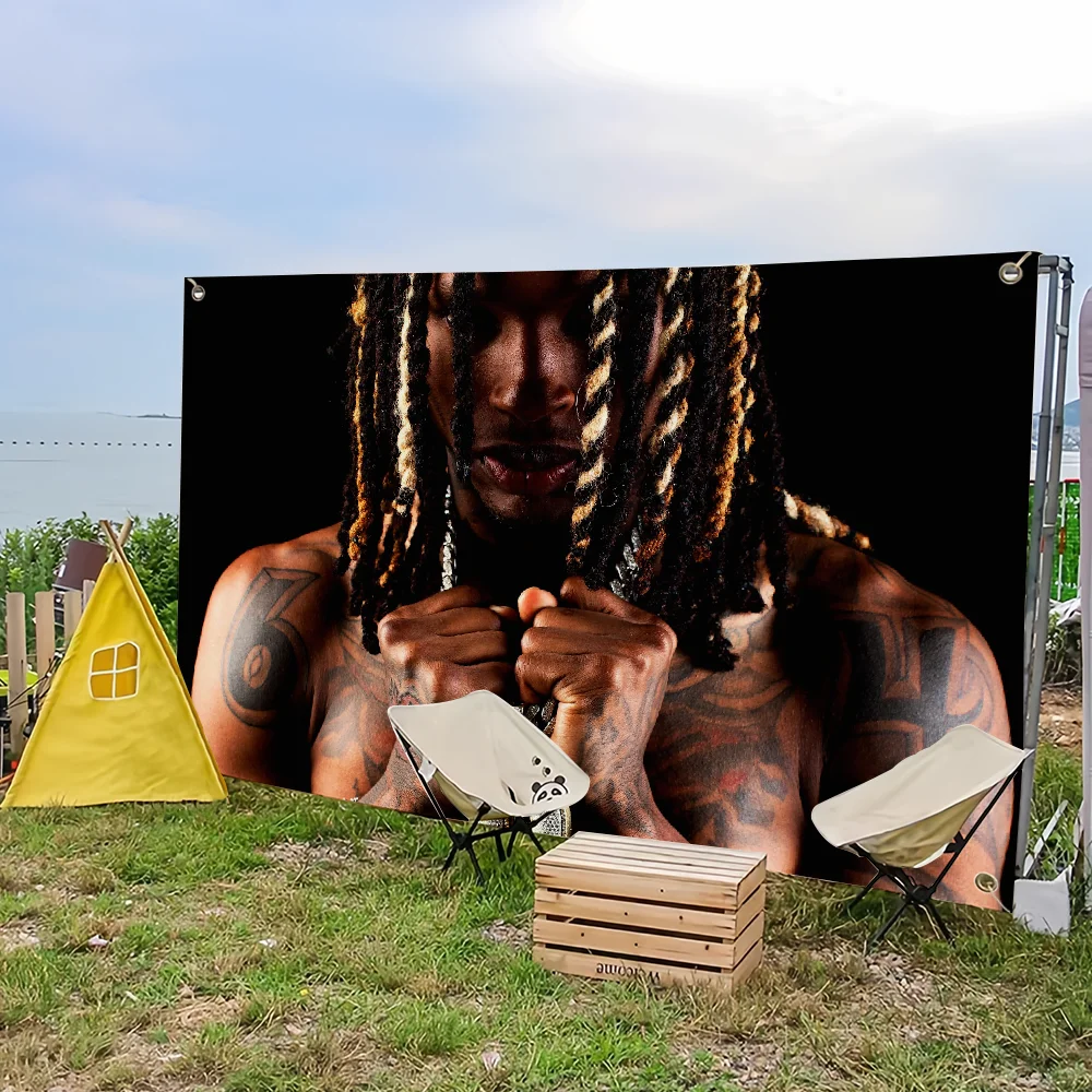 Rapper K-King V-Von Welcome to O\'Block flag College Bedroom Living Room Home Dorm Decor Funny Tapestry Garage Bar Wall Club Bann
