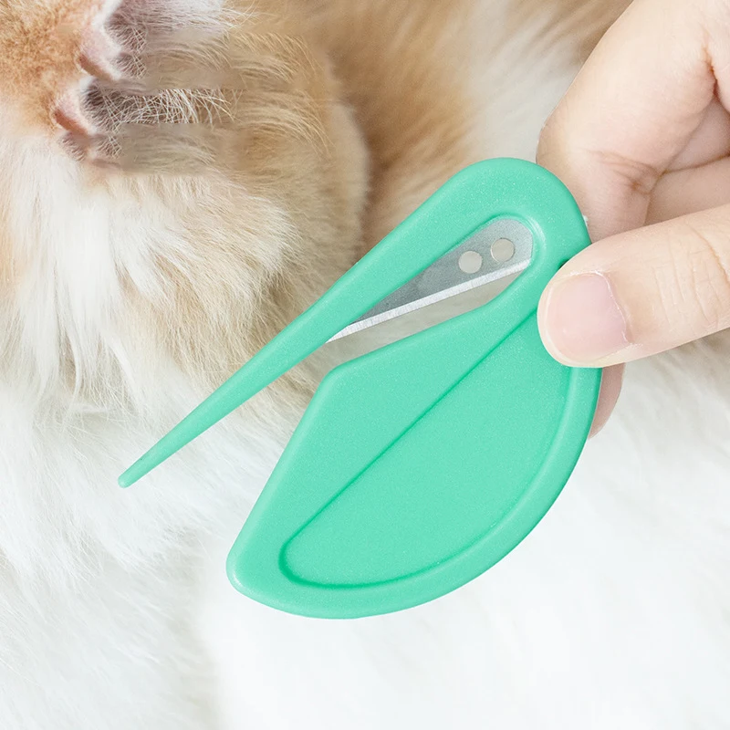 Pet Hair Detangler Dog Detangling Comb Cat Utensils Pet Detangler Hair Cleaning Grooming Comb Dog Shaving Razor