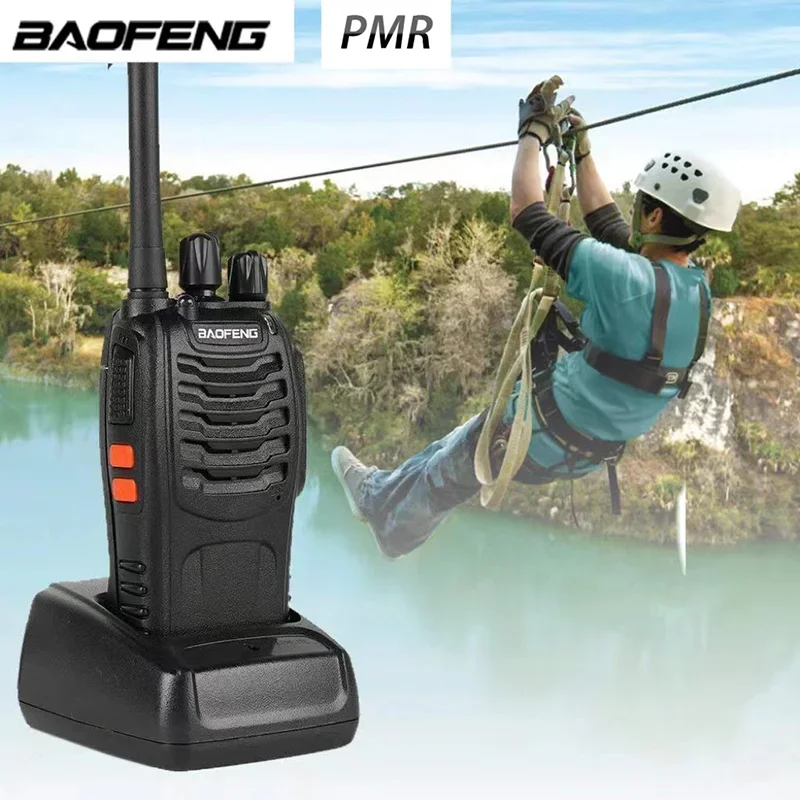 2Pcs/Pack  Baofeng BF-88E Walkie Talkie PMR Handheld Intercom Communicator 16Channels 5W 446MHz License Free Radio