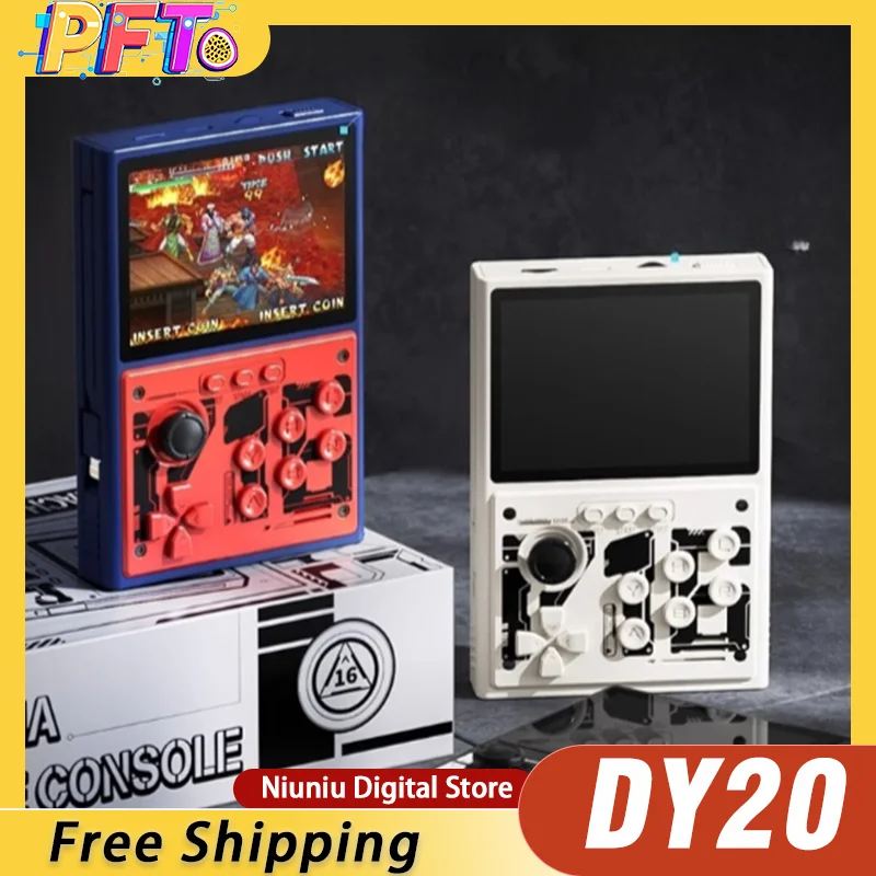 

DY20 Portable Game Console Arcade Gaming Machine Mecha Mobile Power Bank Handheld Console with Built-in Games 10000mAh Gift Set