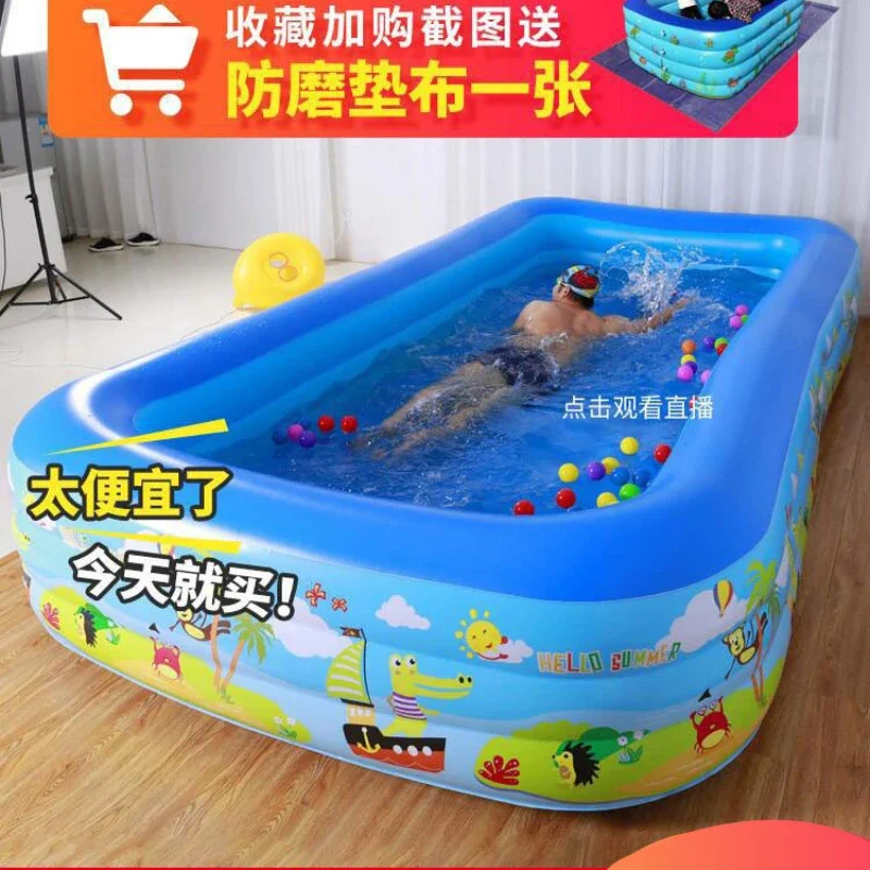 

Inflatable Swimming Pool Adults and Children Extra Large Thickened Outdoor Family Large Swimming Bucket Swimming Pool