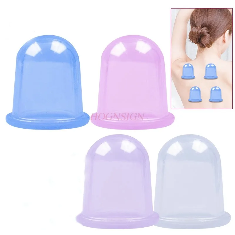 Family Full Body Neck Back Massage Helper Sillicone Anti Cellulite Massager Vacuum Cans Cupping Cup Chinese Health Care