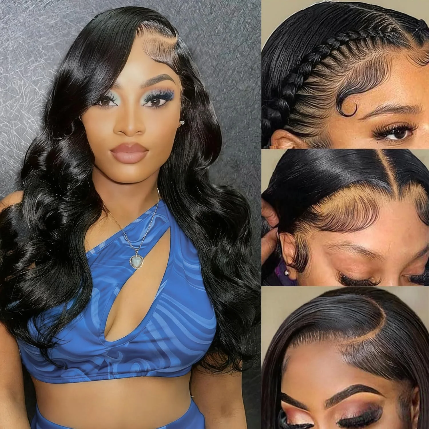 28inch Body Wave Lace Front Wigs Human Hair 13x4 Hd Lace Front Wigs | 200% Density HD Transparent Lace Frontal Wigs Natural Black Human Hair Wig For Women  Frontal Wigs With Baby Hair