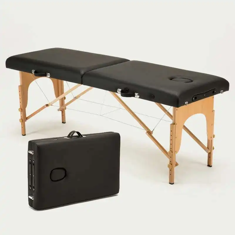

Folding beauty salon bed professional portable hydrotherapy massage table Folding beauty salon furniture wooden 185x60/185x70cm