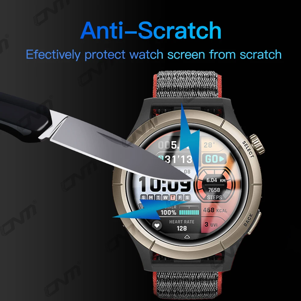 Pellicola protettiva 5D per Amazfit Cheetah Pro pellicola protettiva antigraffio per Amazfit Cheetah Pro Smartwatch (non vetro)