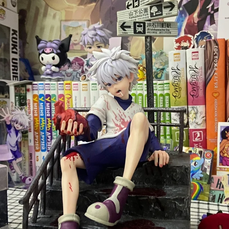 

34cm Hunter X Hunter Anime Figure Killua Zoldyck Action Figure Gon Freecss Figurine Kurapika Collectible Model Doll Toy Gifts