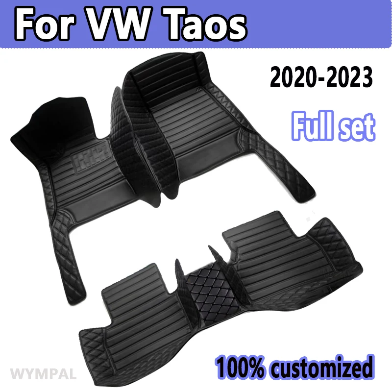 Floor Mats For VW VW Taos Tharu 2020~2023 Waterproof Tapetes Para Automovil Car Mats Alfombra para Auto Car Accessories