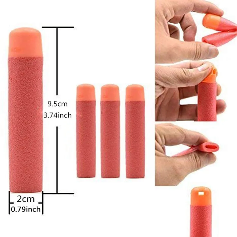 Premium Red Foam Darts Mega Bullet Refill 60Pcs 9.5cm Compatible With Nerf Mega Series Toy Guns Universal Refill Bullets Kid Toy