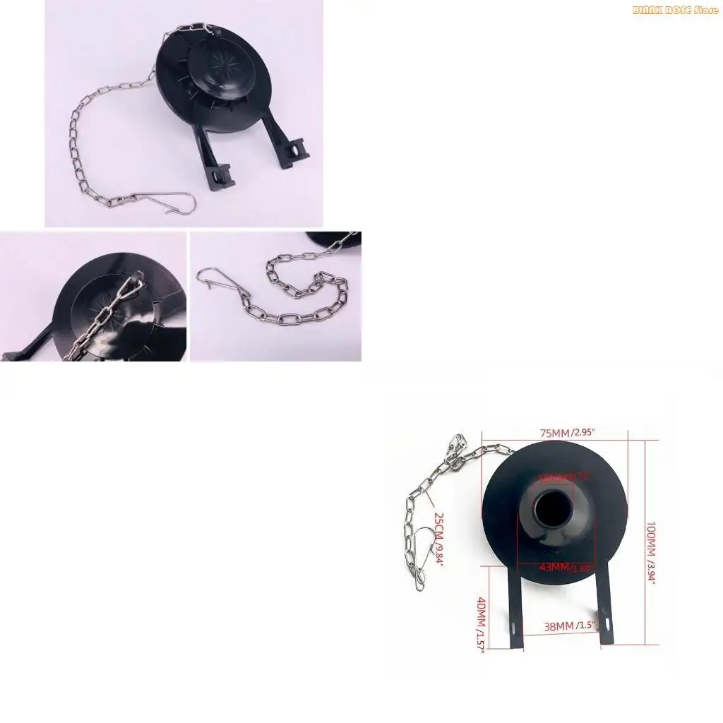 

K1AE Universal Repair Drain for Valve Flap Cover Toilet Flapper Cover Bathroom Water Saver Home Seal for Tank Ring Adjustable