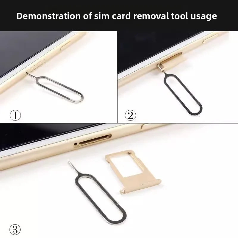 10 قطع من دبابيس إزالة البطاقات العالمية والفتح للهواتف المحمولة - مستخرج بطاقة SIM من الفولاذ المقاوم للصدأ #3