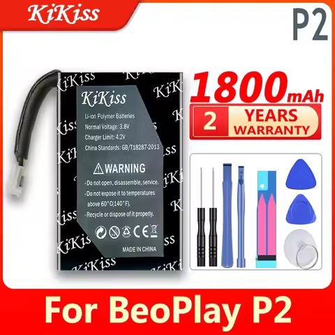 1800mAh KiKiss Battery For Bang &amp; Olufsen BeoPlay P2 Speaker