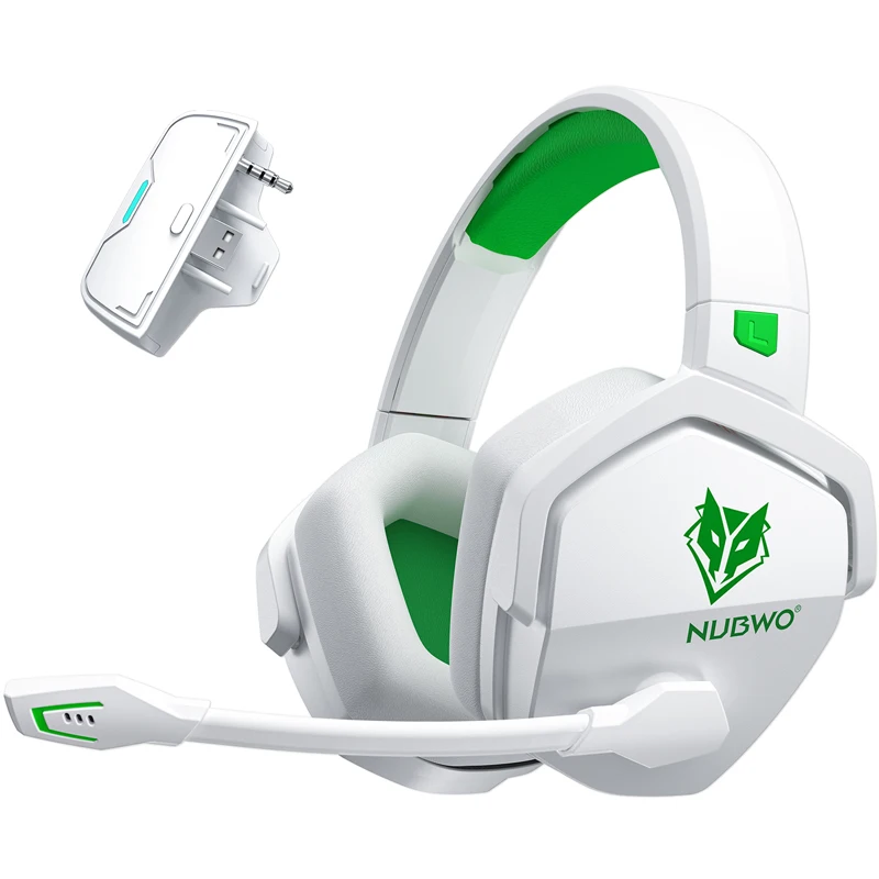 NUBWO Wireless Gaming Headset for Xbox Series X/S Xbox One 3-in-1 2.4GHz Bluetooth 5.3 3.5mm Wired Gaming Headphones for PS5,PC