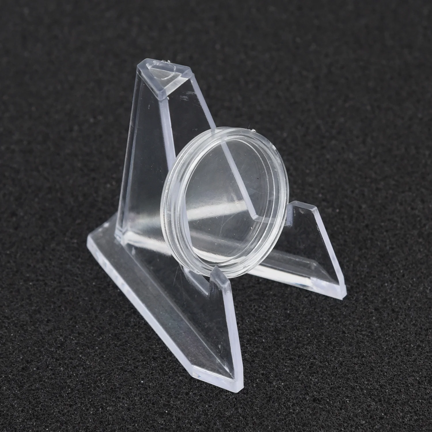 コインチャレンジカードホルダー,55x43mm,新品,イーゼル型ミネラルホルダー,軽量トークンホルダー