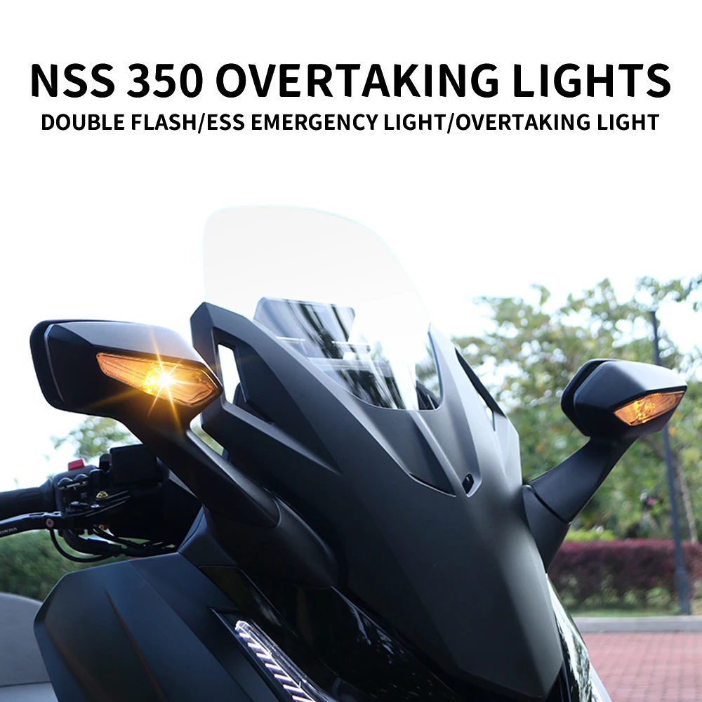 Motorcycle Double Flash Overtaking Light Switch Special Hazard Warning Light Lossless Wire Harness For Honda NSS350