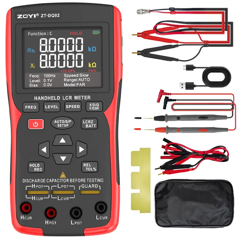 ZOYI ZT-DQ02 High-Precision Handheld LCR Bridge / Lithium Battery
