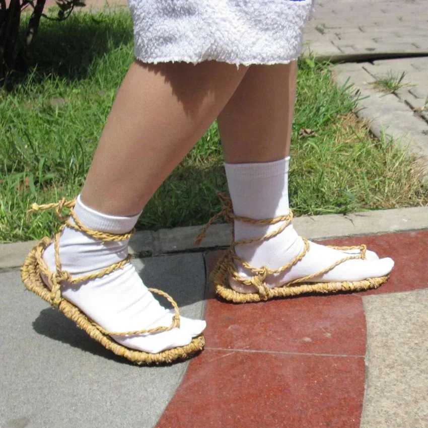 2026 Anime Bleach Cosplay Schoenen Straw Sandalen Slipper Kostuum Accessoires Kurosaki Ichigo Cosplay Schoenen Sokken