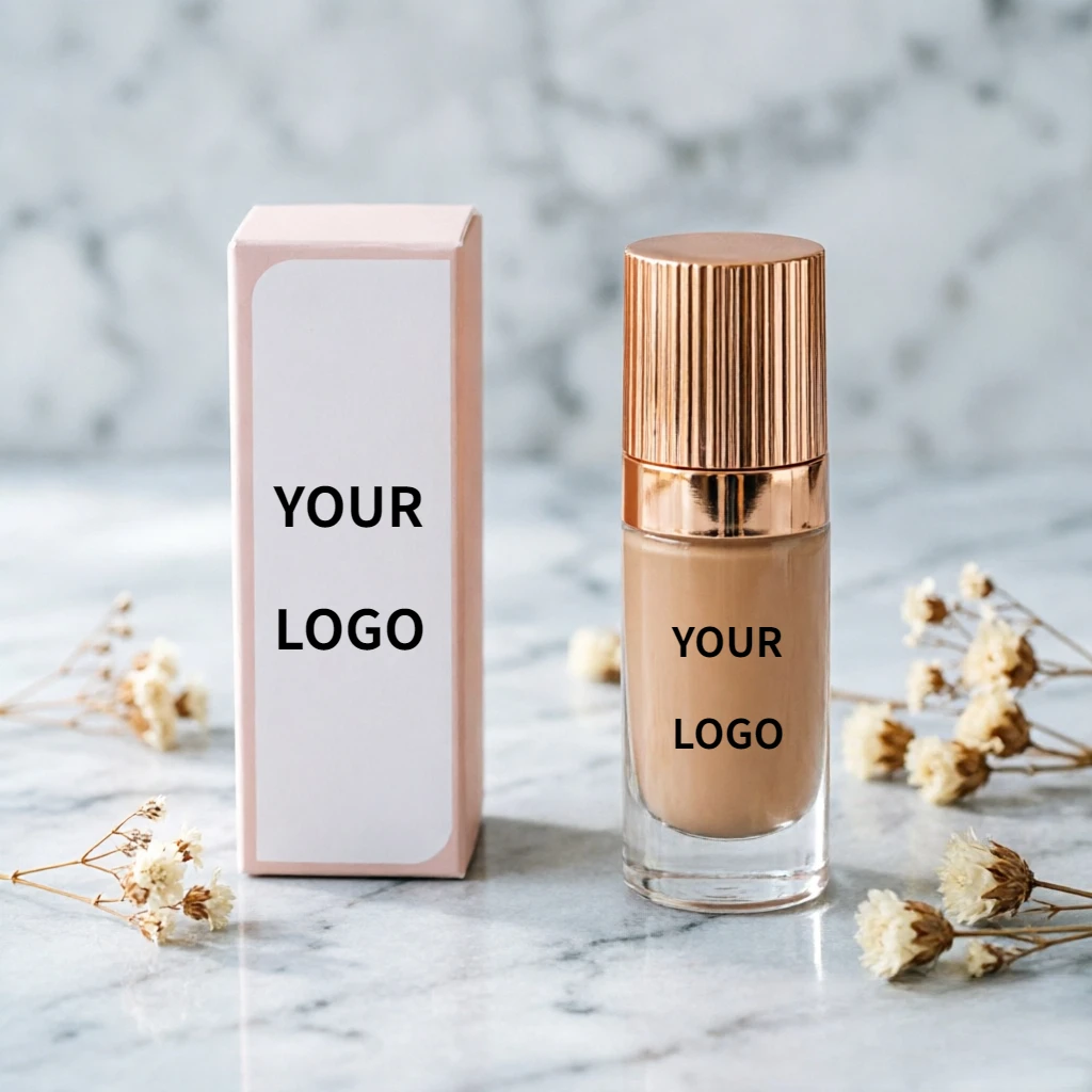 Custom Logo Small Batch Wholesale 30ml Oil Control Matte Long Lasting Full Coverage Non Drying Foundation For Oily Skin