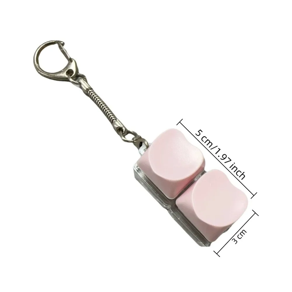 リラックスできる2キー指キーボード漫画の形のキーボタン減圧おもちゃライト付きガジェットクリッカーおもちゃ大人用