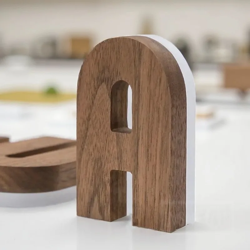 Пользовательские деревянные зерна с подсветкой, металлические 3D светящиеся буквенные знаки для бизнеса, открытого магазина, украшения стен, вывески