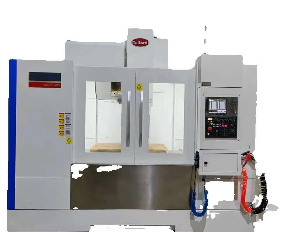 TELFORD VMC Tcm-1160 Harga CNC Vertikal, Pusat Hining Kuningan Tembaga Baja Aluminium Dengan Aksesori Susu