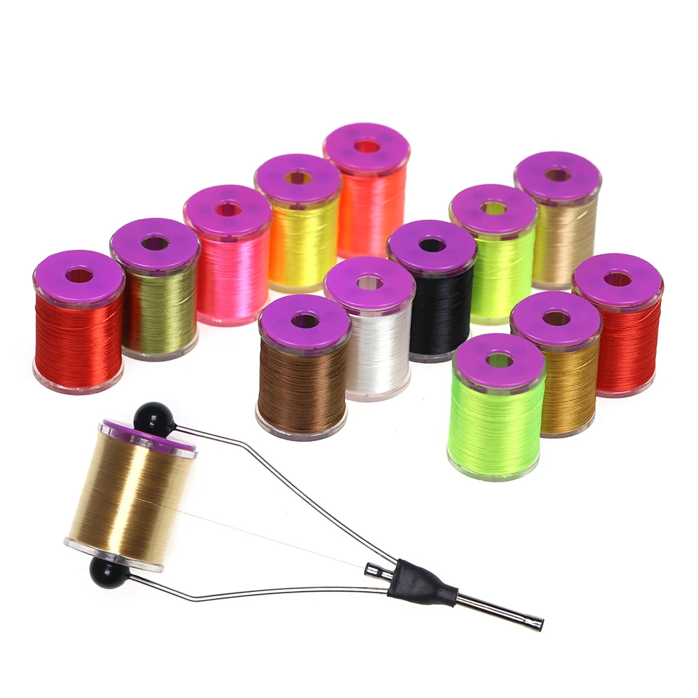 75D/120D Hochfester Nylon-Gedrehtfaden zum Fliegenbinden für Trockenfliegen, Nassfliegen, Nymphen, Streamer und Kunstköder