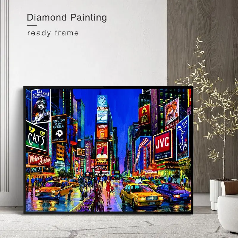 

CHENISTORY 5d Full Diamond Painting New York City Scenery Mosaic Diamond Embroidery For Adults Kids Handicraft Home Decoration