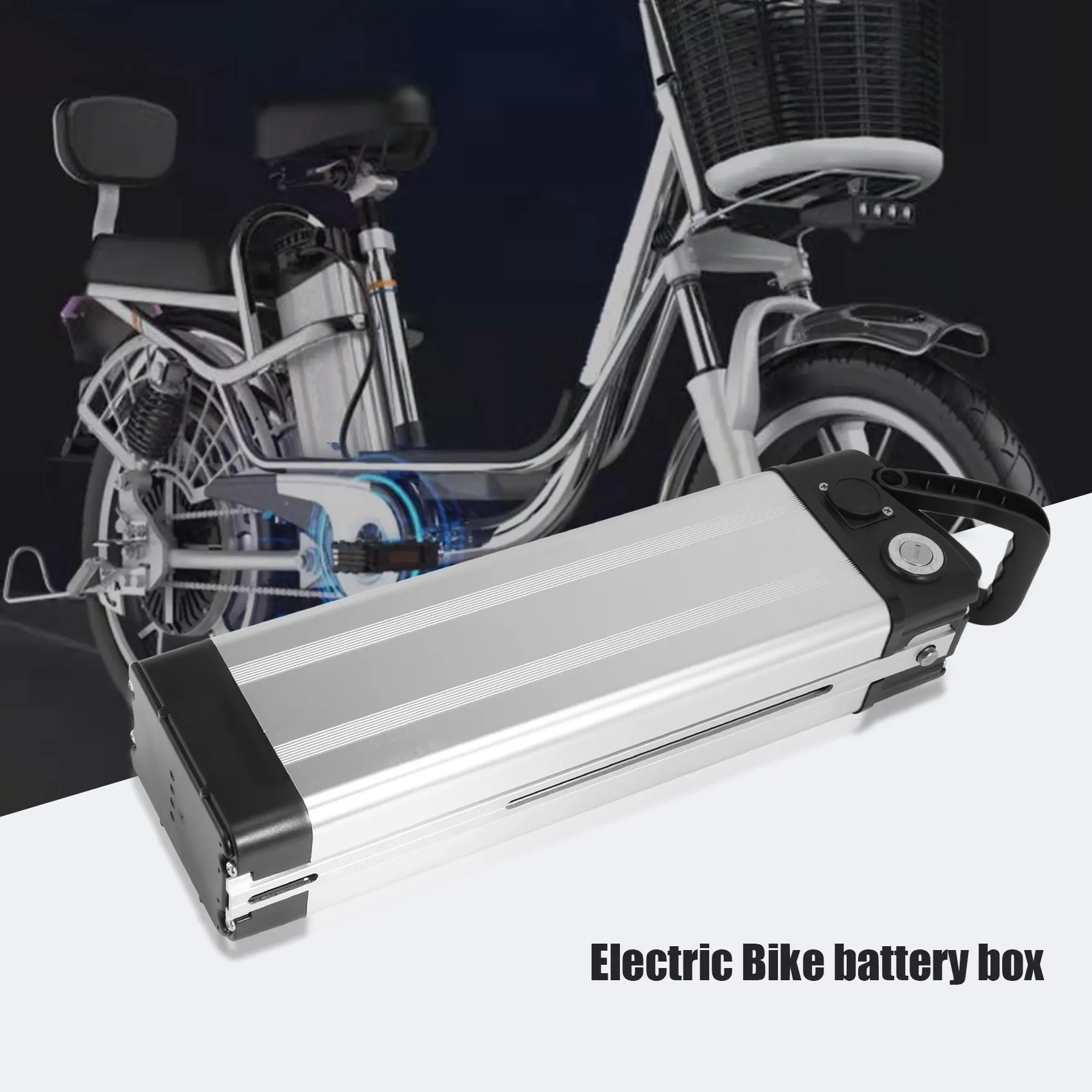 A26P Electric Bike 36V/48V Large Capacity Battery Case 18650 Holder Case E-Bike Accessories for Canon Head