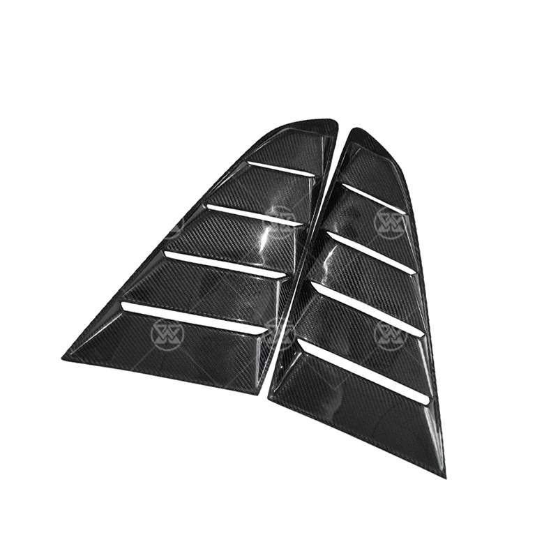 

Carbon Fiber Rear Louver Cover For Ford Mustang ROBOT Style Car Side Vent Spoiler Windscreen Car Rear Blinds Cover Body Kit