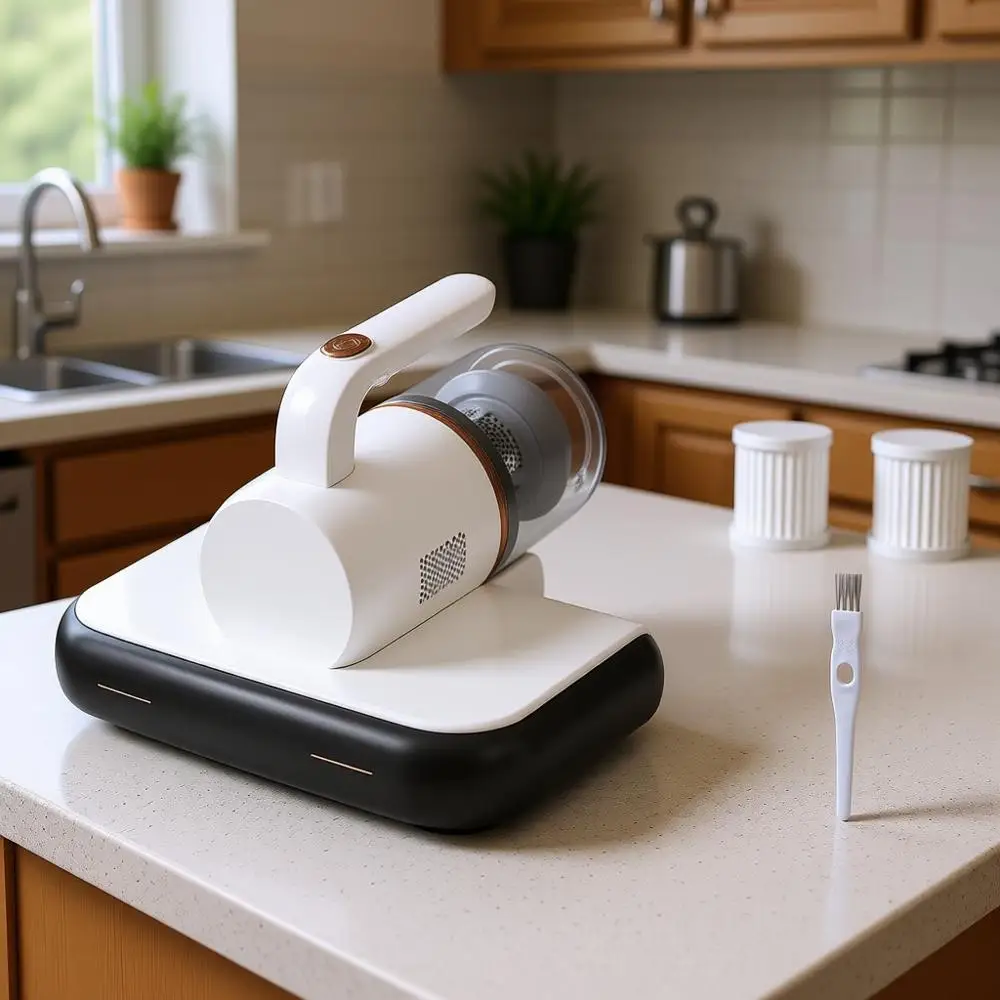 

Пылесос с УФ-стерилизацией и HEPA-фильтром, 350 Вт, антиаллергенный, идеально подходит для кроватей, ковров, диванов, удаления пыли и шерсти животных, контейнер для пыли 0,4 л, моющийся