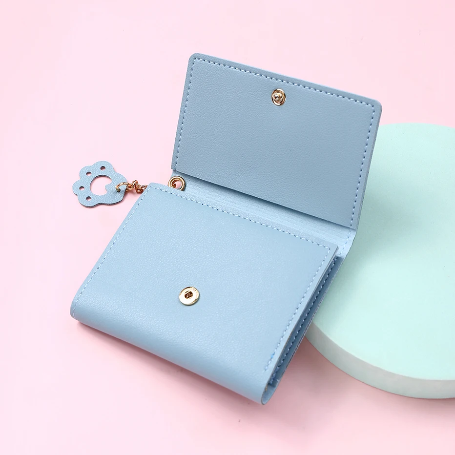 Frauen Nette Katze Brieftasche Weibliche Kleine Kurze PU Leder Geldbörse Damen Karte Halter Geld Tasche Haspe Kreative Mode Brieftasche Mädchen geschenk – Detail 10