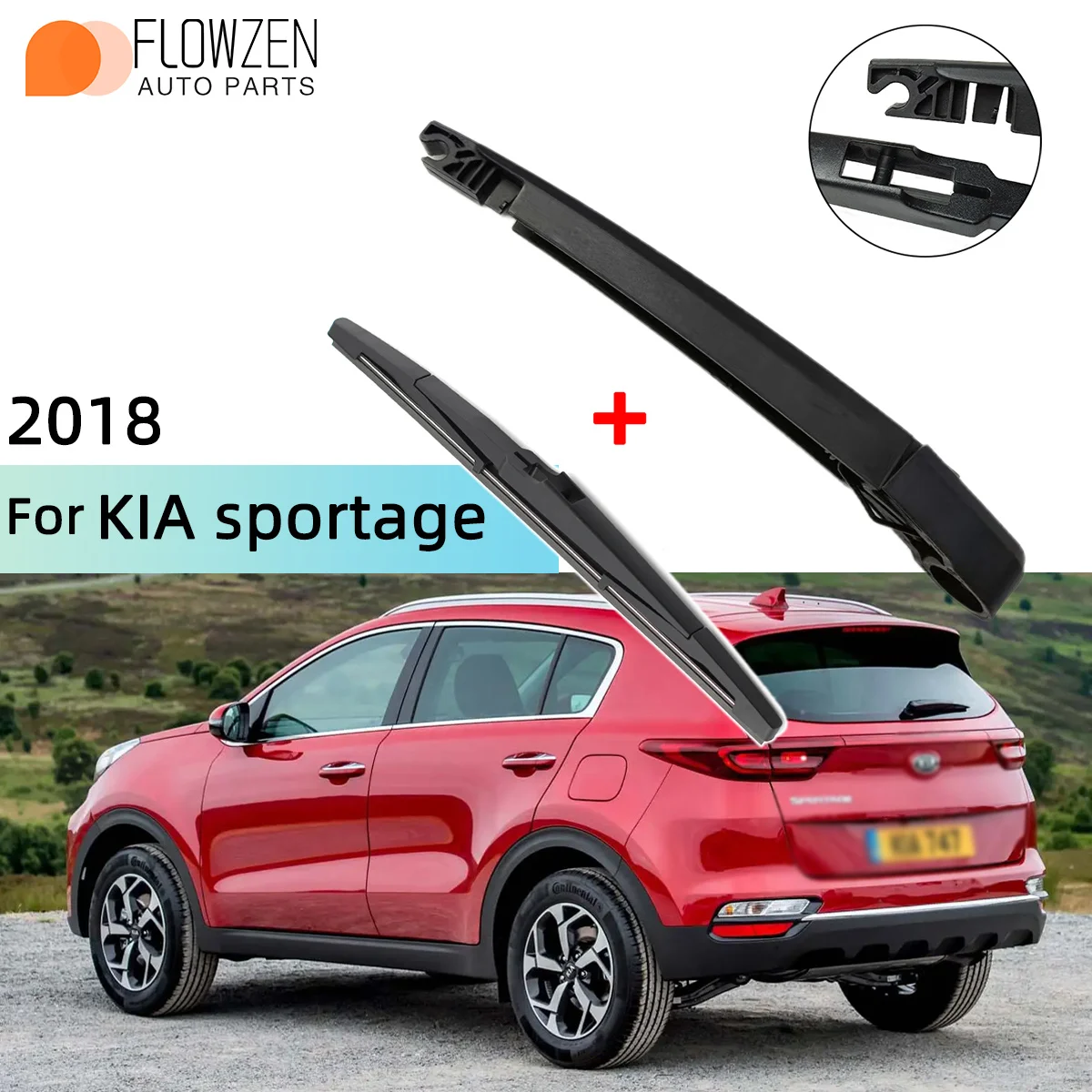 Heckscheibenwischerblatt-Wischerarm-Set für KIA Sportage 2018 Windschutzscheibenwischer Bürsten Reinigungszubehör