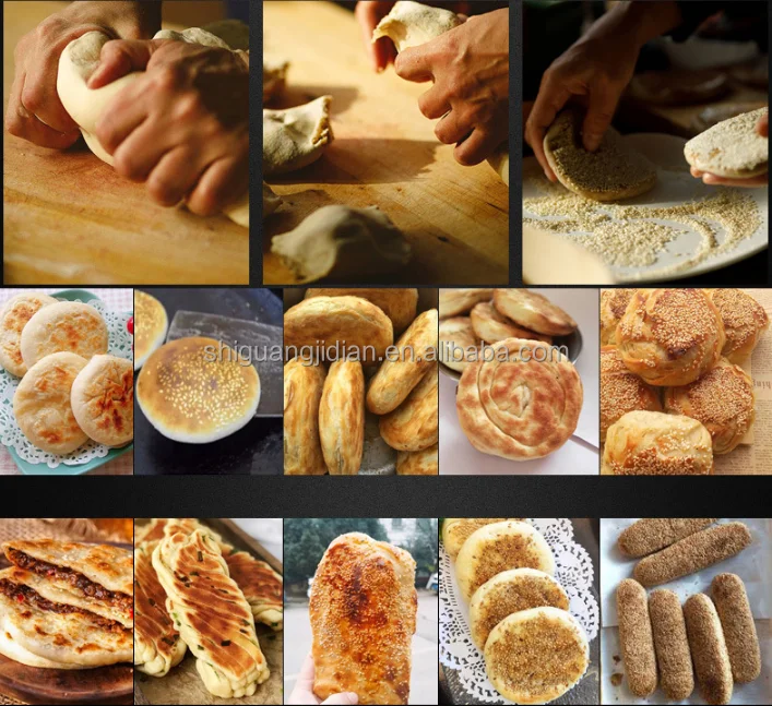 Horno de pan de alta calidad con Control de temperatura, horno rotatorio de pan de Pita, pan de sésamo, alta calidad