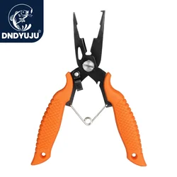 DNDYUJU Stainless Steel Precision Fishing Pliers Seawater Multifunctional Scissors Braid Line Cutter Outdoor Fishing Equipment