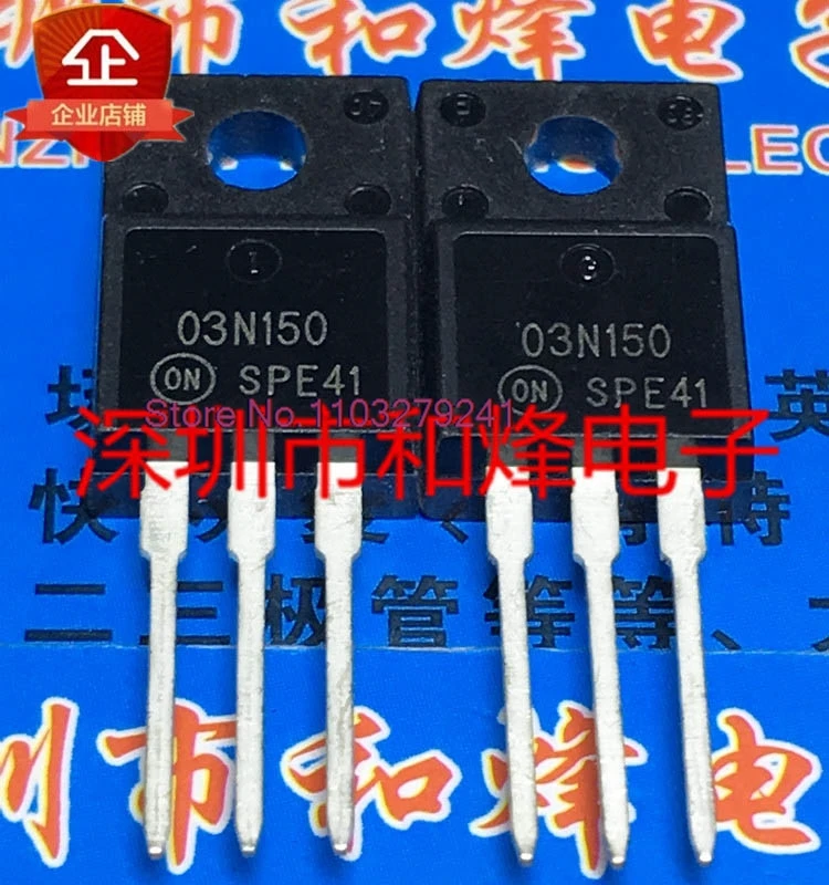 （5PCS/LOT）03N150 NDFP03N150C  TO-220F 1500V 2.5A