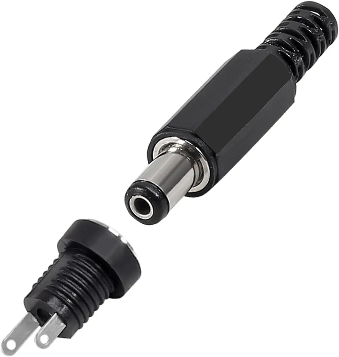 20Pairs 5.5x2.1mm DC Power Supply Male to Female Plug Jack Panel Mount Solder Wire Connector Cable for Electronics for car