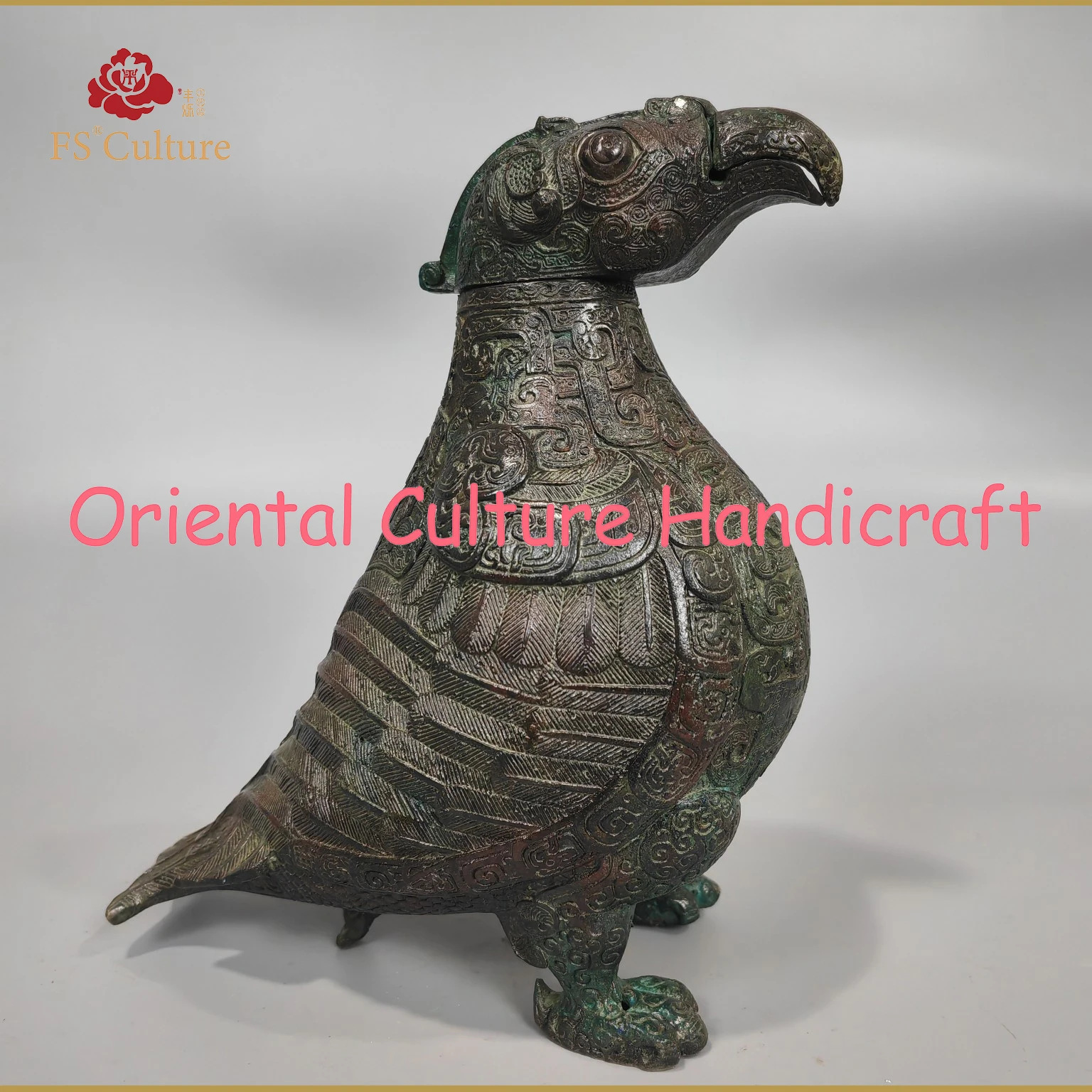 Imitation Of Chinese Warring States Bronzes, Bird-Shaped Wine Vessels, Exquisite Handicrafts, Home Accessories, Collectibles