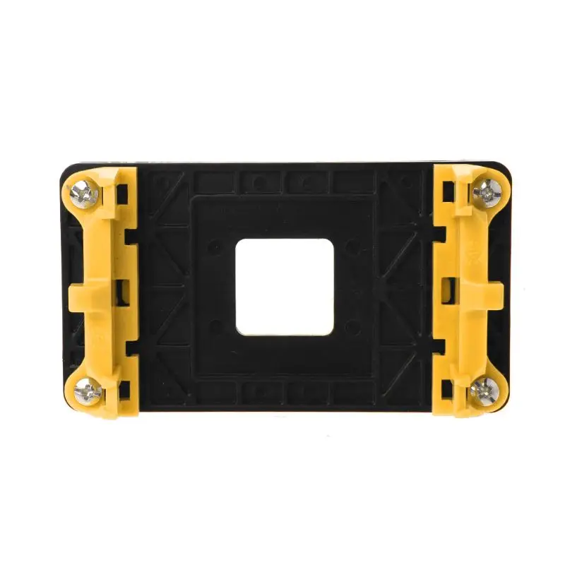 CPU Cooler Bracket Motherboard Back Plate Heatsink Fan Stand Base Mount Bracket Holder for AMD Socket AM2 AM3, Yellow