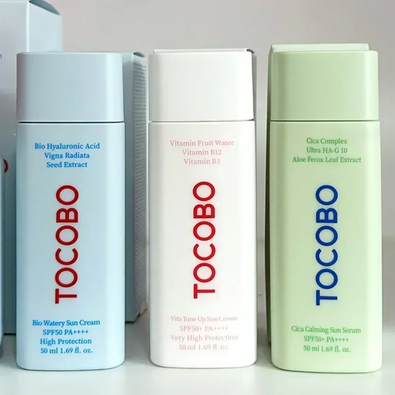 Nuevo TOCOBO de Corea del Sur, esencia con detección de agua, protector solar iluminador, Control de aceite, barra de protección solar refrescante, protección UV portátil