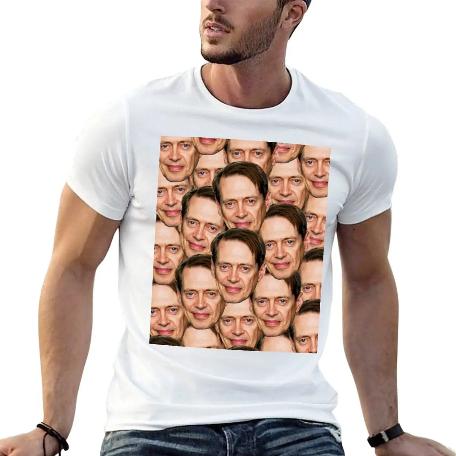 Steve Buscemi trending Head Design T-Shirt Sporty Casual Quick Dry T-Shirt