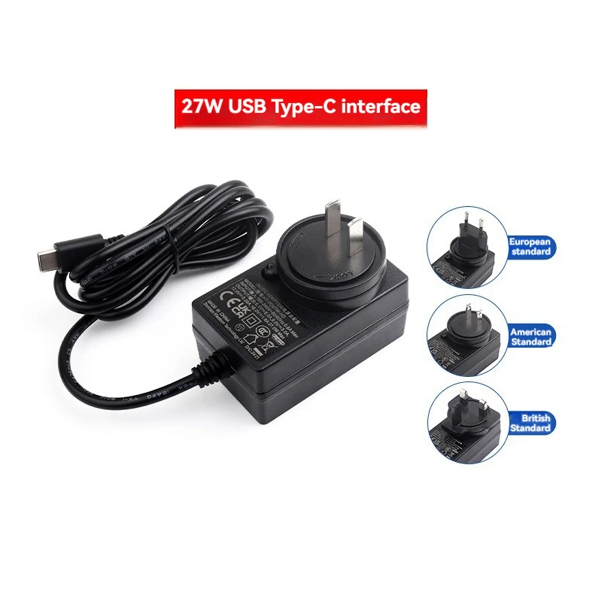 For 5 Power Supply 27W Type C Charger Power Adapter PD Power Supply for 5 EU Plug