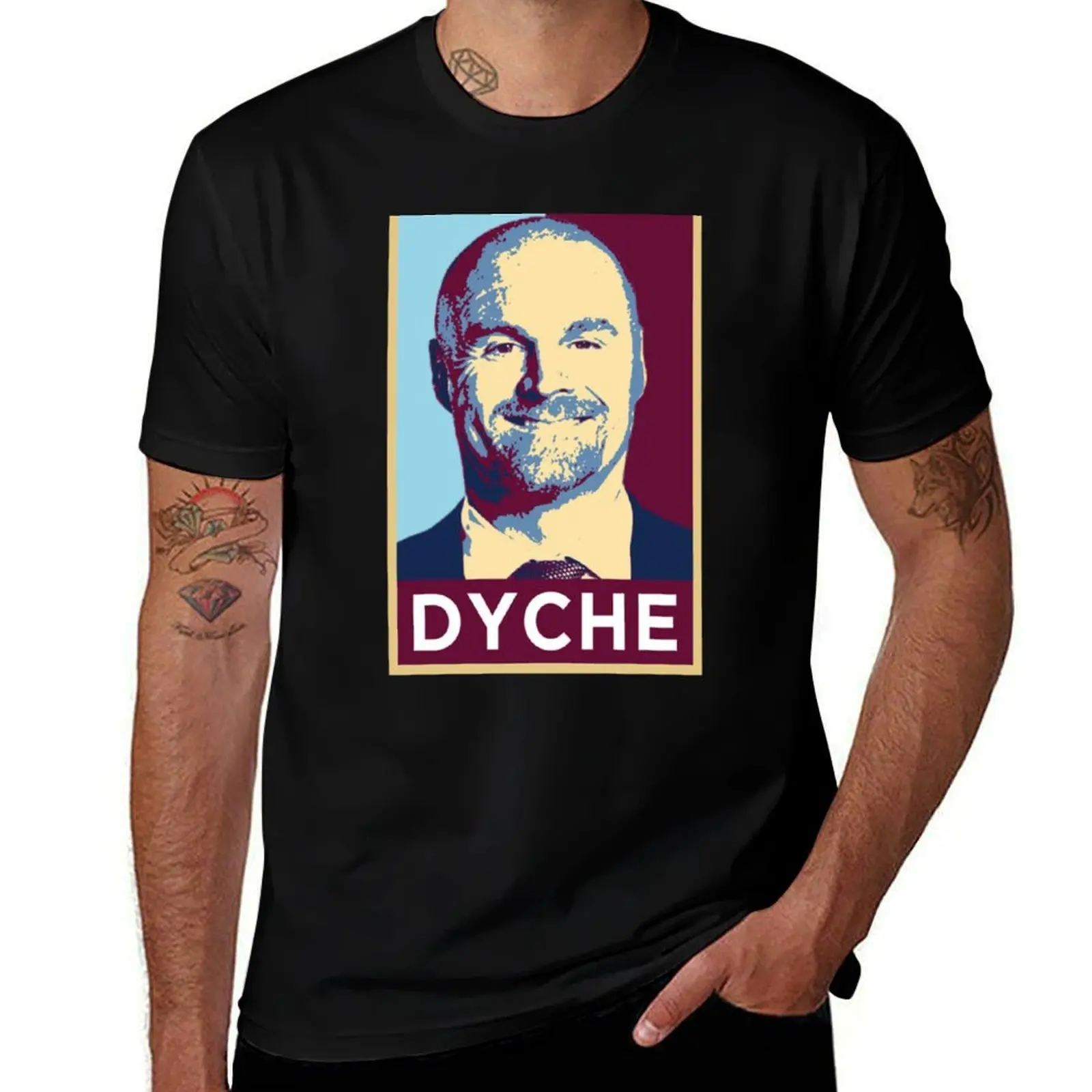 Sean Dyche Burnley Football Artwork T-Shirt Lightweight Print T-Shirt