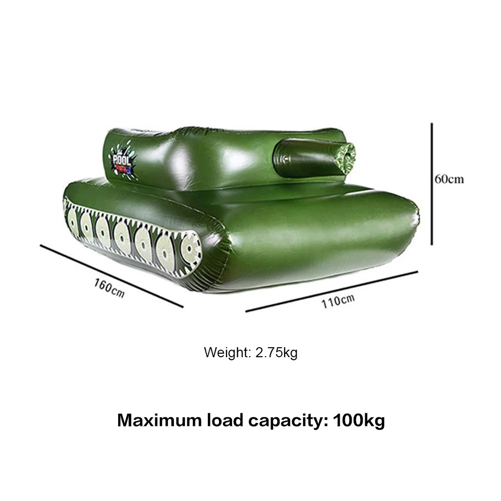 Flotador inflable para piscina con tanque de agua y cañón de agua: juguete de batalla de agua para adultos |   Diversión en la fiesta en la piscina de verano