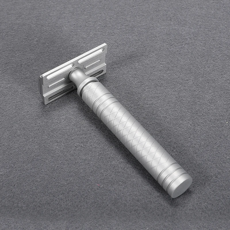 CNC Men's Manual Safety Double Edge Aluminum Alloy Shaver Non-slip Handle Lightweight Razor