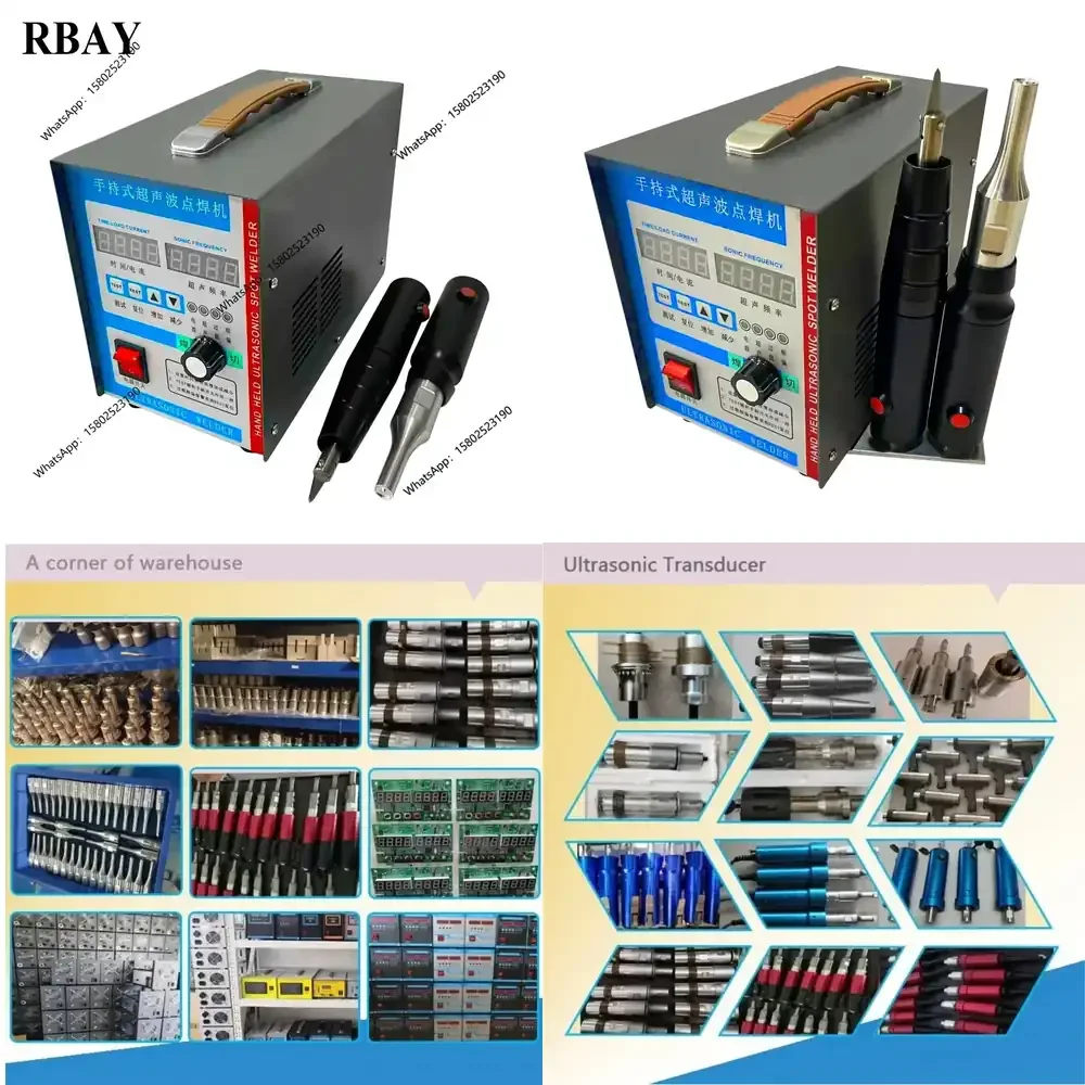 Ultrasonic welding and cutting 2 in 1 machine 700W Plast Welder 28kHz Ultrasonic Welding Equipment