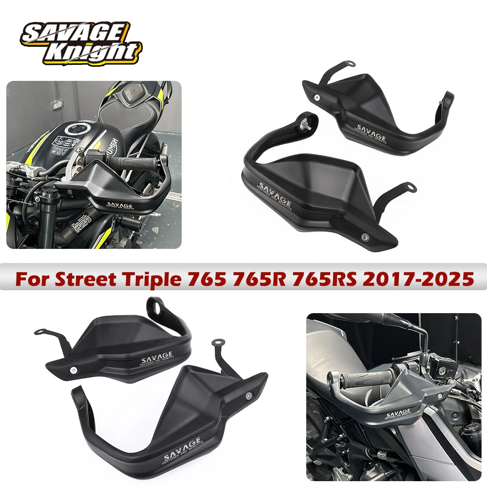 

Мотоциклетная поручня для Street Triple 765 765R 765RS Streettriple 765 R/RS 2017-2025, защита ручного рычага на лобовое стекло руля