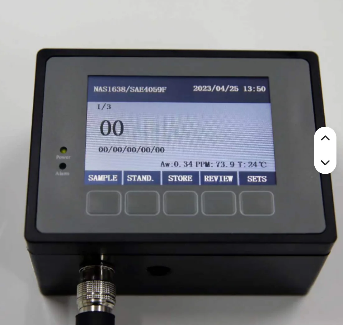 ZWLPC Online Particle Counter ISO4406 NAS1638 High Accuracy High Precision Oil Purity Tester 10MPa Gear Oil Monitor Oil