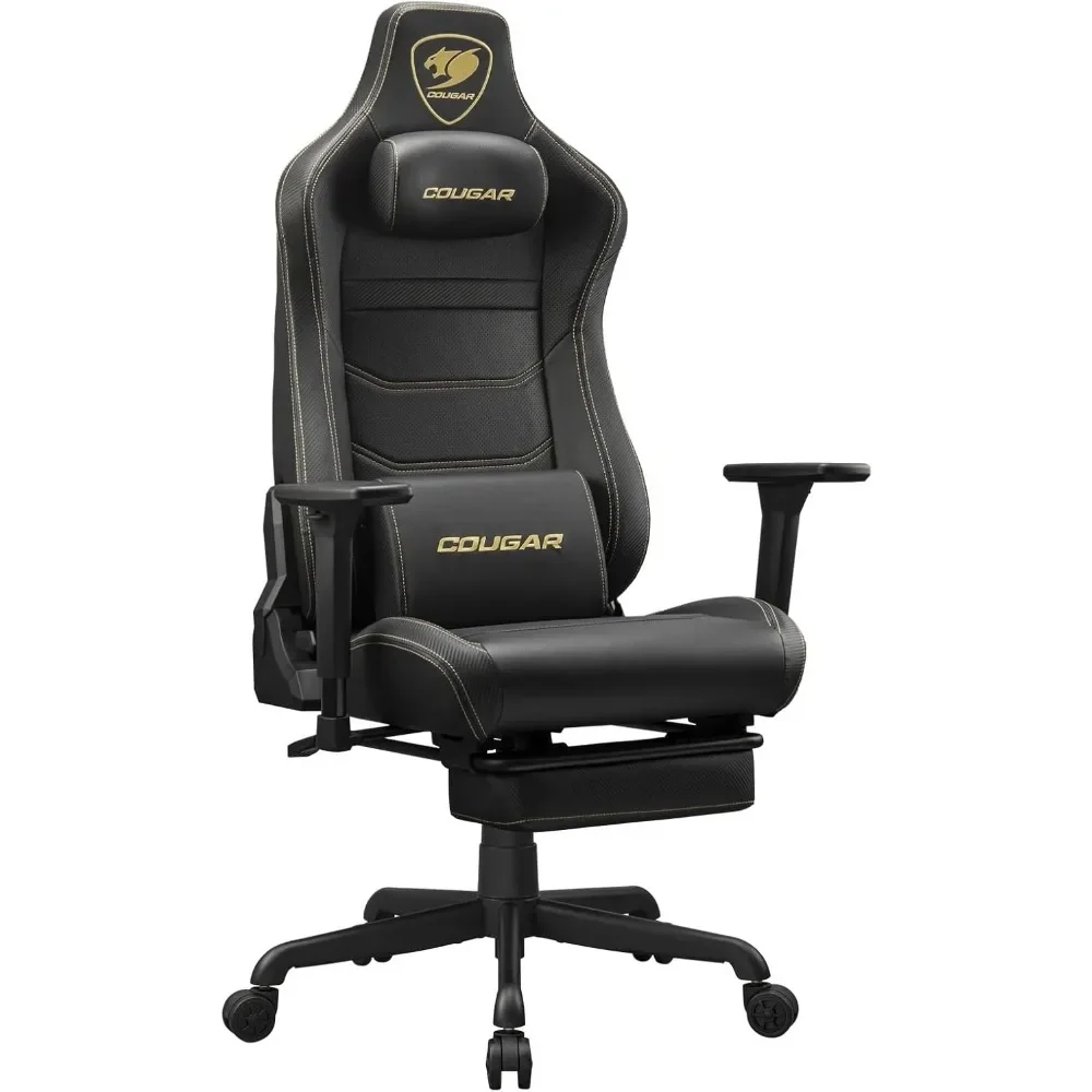 

Armor EVO S Gaming Chair with Breathable Premium PVC Leather, 3D Adjustable Armrests, Retractable Footrest, Lumbar Cushion