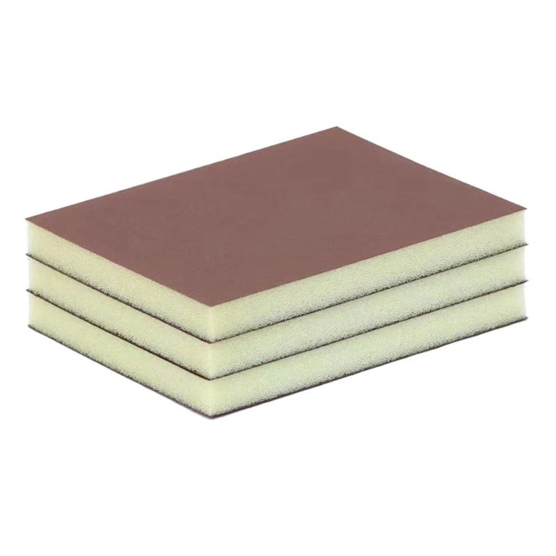 Flexible Sponge Sanding Block Discs 2 Pack, Double Sided Sandpaper Assorted Grit Abrasive Tool Suitable for Woodworking