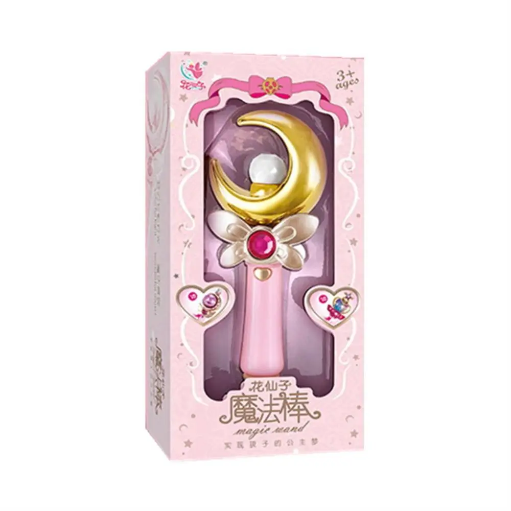 

Led Light Girl Magic Wand Princess Wand Sound Effect Moon Fairy Stick With Music Cartoon Shine Glow Stick Party Supplies