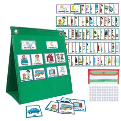 Children Visual Schedule Calendar Chart Toys Home School Visual Behavioral Tool Good Habits Training Game For Kids